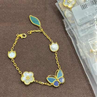 Élanor Jewels 925 Sterling Silver Clover Bracelet