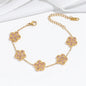 Lumière Bijoux Zircon Clover Bracelet