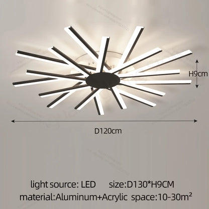 Lucide LED Ceiling Light Living Room Flower Shape Chandelier Dining Room Bedroom Ceiling Pendant Light Nordic Design Home Decoration