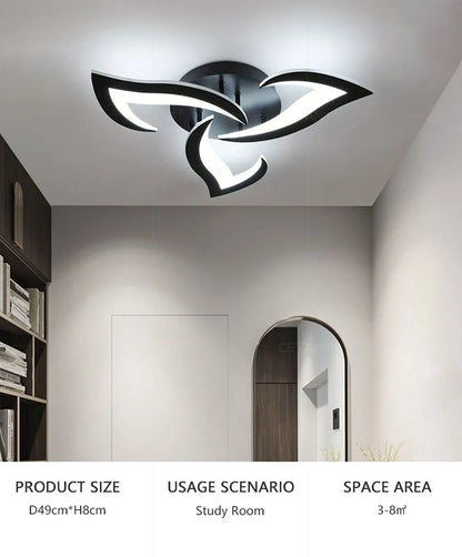 SLV Modern Led Ceiling Light With Creative Petal Design For Decorating Living Rooms Bedrooms Entrances Corridors Balconies Lighting