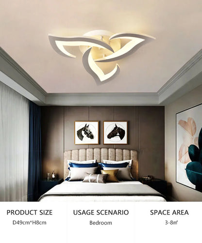 SLV Modern Led Ceiling Light With Creative Petal Design For Decorating Living Rooms Bedrooms Entrances Corridors Balconies Lighting