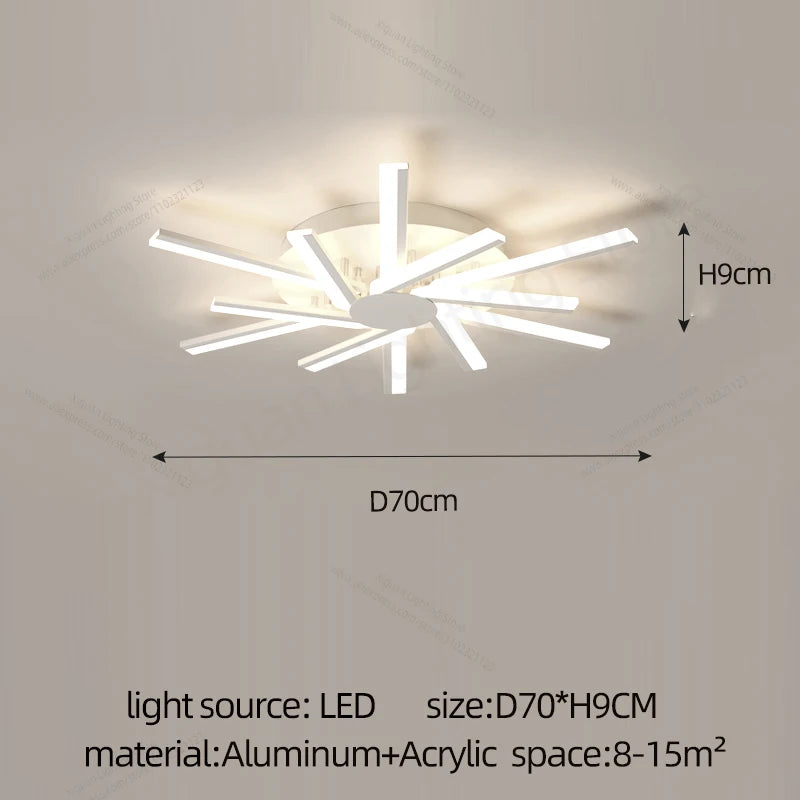 Lucide LED Ceiling Light Living Room Flower Shape Chandelier Dining Room Bedroom Ceiling Pendant Light Nordic Design Home Decoration