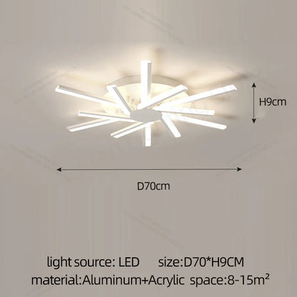 Lucide LED Ceiling Light Living Room Flower Shape Chandelier Dining Room Bedroom Ceiling Pendant Light Nordic Design Home Decoration