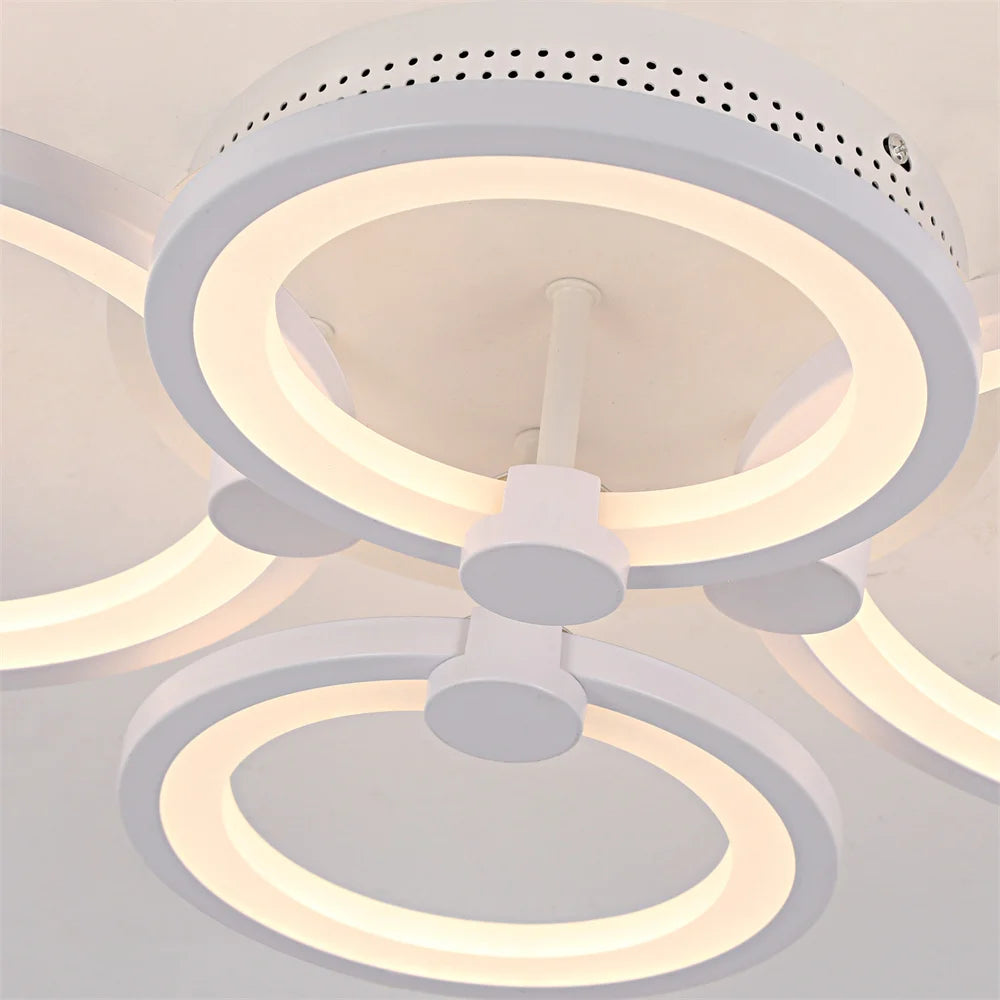 Nordlux Led Ceiling Light Modern Home Decor Lighting Flush Mounted Lustre White Acrylic Chandelier Fixture Bedroom Dining Living Room