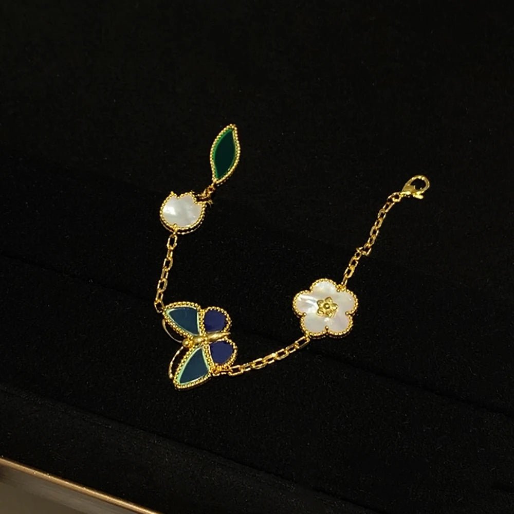 Élanor Jewels 925 Sterling Silver Clover Bracelet