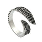 The Great Frog 10MM Wide Nordic Viking Celtic Rings Stainless Steel Punk Fashion Viking Trinity Ring for Men Women Amulet Jewelry Wholesale Steel Stainless Steel