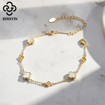 Aurielle 925 Sterling Silver Clover Bracelet