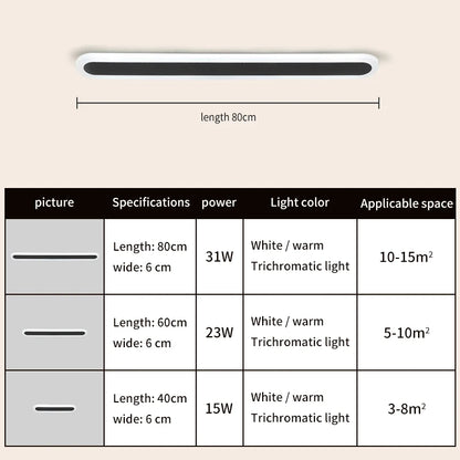 Lindby LED Ceiling Light Acrylic Long Wall Lamp Corridor Aisle Entrance Light Modern Minimalist Stair Balcony Light