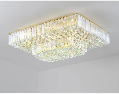 Arcchio LED Ceiling Lights Classical Round Ceiling Chandeliers Luxury Crystal Lustres Decor Home Plafonnier for Living Room