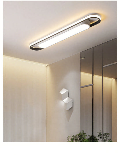 Endon LED Ceiling Light 220V 41CM Rectangular Strip Light Modern Minimalist Home Decor Corridor Light for Stairwells Entrance Balcony