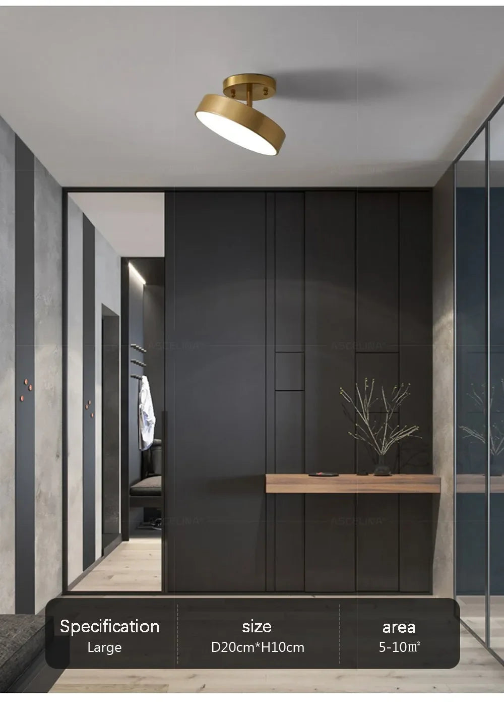 Flos Modern LED Ceiling Light White Light For Living Room Bedroom Hallway Office Balcony Dining Room Hotel Apartments Indoor Lighting