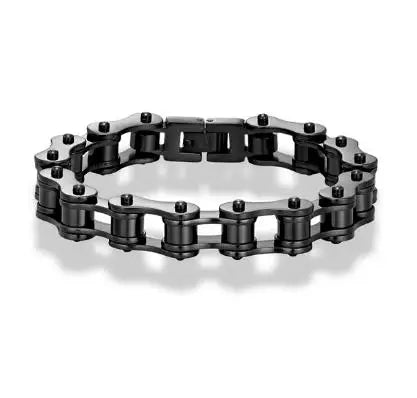 Blackcraft Cult Never Fade Rock Viking Wolf Bracelet Men's handmade cord Wolf Bead Punk Bracelets Biker Jewelry Wolf Black Gothic Ring