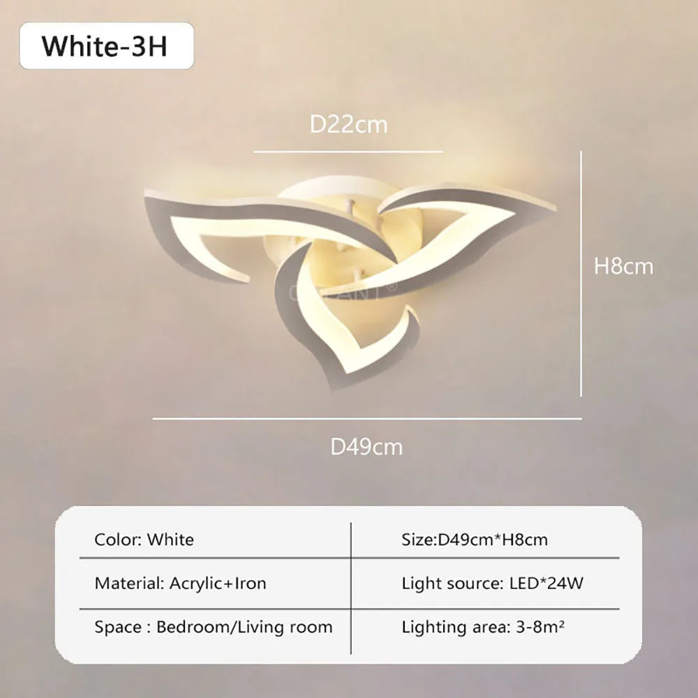 SLV Modern Led Ceiling Light With Creative Petal Design For Decorating Living Rooms Bedrooms Entrances Corridors Balconies Lighting