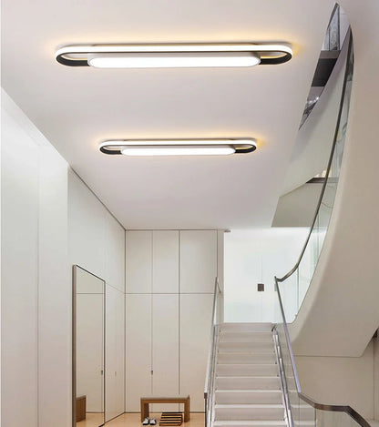 Eglo Hot Sale Led Ceiling Light Rectangular For Kitchen Aisle Home Decor Chandelier Dining Table Long Strip Lamp Modern Ceiling Lam
