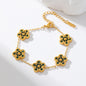 Lumière Bijoux Zircon Clover Bracelet