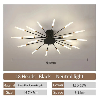 Eglo Modern LED Ceiling Lamp Living Room Dining Bedroom Ceiling Chandelier Lights Nordic Fireworks Design Home Decor Indoor Lighting