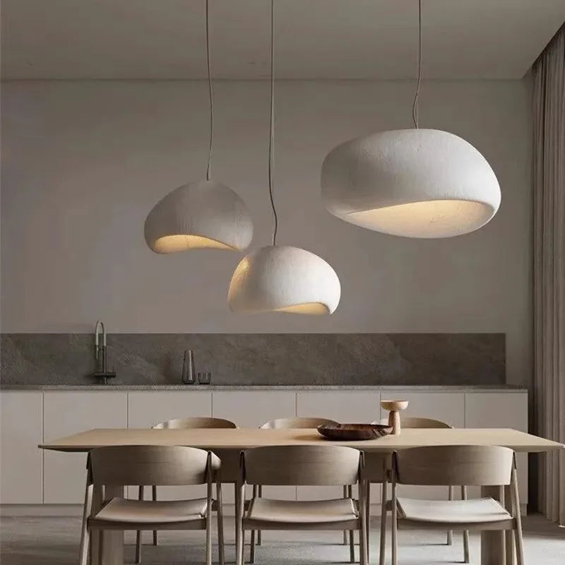 Gubi Modern LED Ceiling Chandelier Lights for Living Room Bedroom Dining Room Pendant Lights Nordic Wabi Sabi Home Decor Hanging Lamp