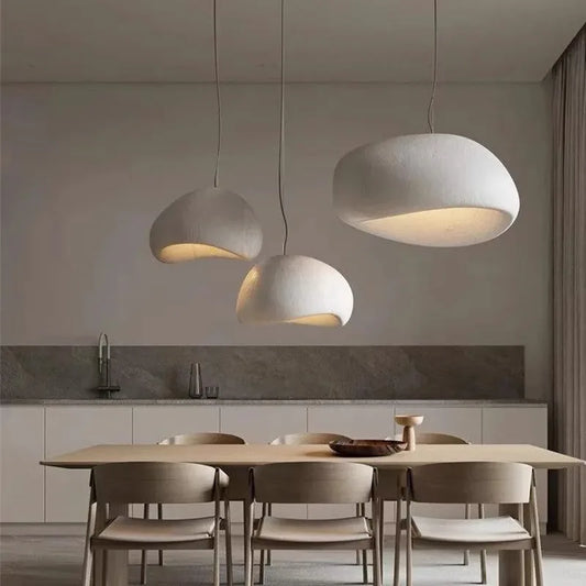 Gubi Modern LED Ceiling Chandelier Lights for Living Room Bedroom Dining Room Pendant Lights Nordic Wabi Sabi Home Decor Hanging Lamp