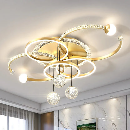 Gubi Modern LED Ceiling Light for Living Room Decor Pendant Light Interior Decoration Ceiling Luxury Chandelier Restaurant Lamp Villa
