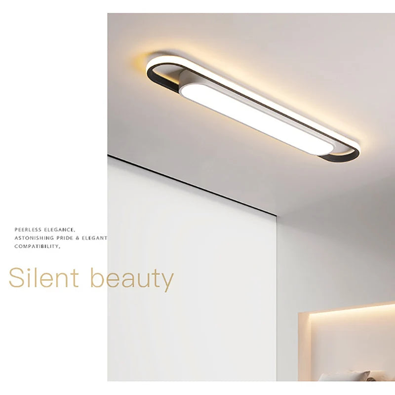 Eglo Hot Sale Led Ceiling Light Rectangular For Kitchen Aisle Home Decor Chandelier Dining Table Long Strip Lamp Modern Ceiling Lam