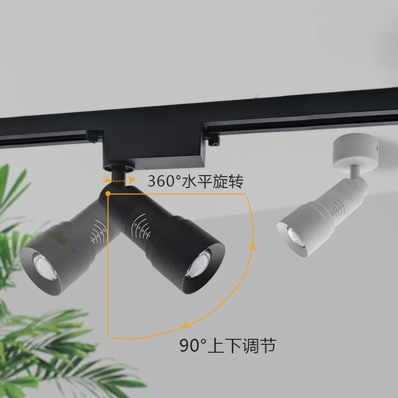 Eglo LED Ceiling Lamp Spot  Zoom 15-60 Degrees COB Downlights Track Light 7W 15W Lights AC220V Led Lights For Room Hotel Bedchamber
