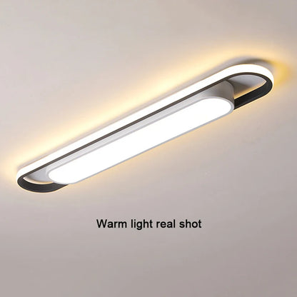 Eglo Hot Sale Led Ceiling Light Rectangular For Kitchen Aisle Home Decor Chandelier Dining Table Long Strip Lamp Modern Ceiling Lam