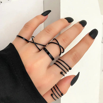 Rogue + Wolf Gothic Black Bat Ring Punk Flying Bat Metal Adjustable Women Jewelry Hot Festival Cosplay Gift Boys Girls Halloween Accessories Gothic Bat Wolf Black