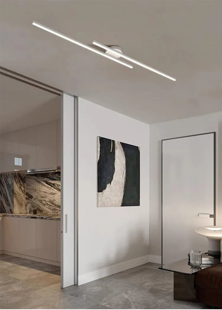 Nora Long Aluminium LED Ceiling Light Modern Creative Design Ceiling Lamp Indoor Lighting Fixture Hallway Balcony Aisle Office Lustre