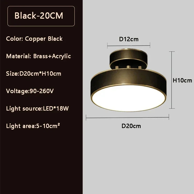 Flos Modern LED Ceiling Light White Light For Living Room Bedroom Hallway Office Balcony Dining Room Hotel Apartments Indoor Lighting