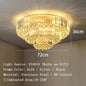 Arcchio LED Ceiling Lights Classical Round Ceiling Chandeliers Luxury Crystal Lustres Decor Home Plafonnier for Living Room