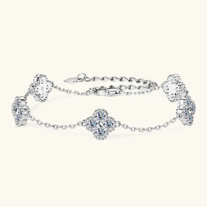 Élanor Jewels Moissanite Clover Bracelet