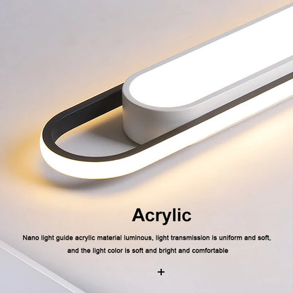 Eglo Hot Sale Led Ceiling Light Rectangular For Kitchen Aisle Home Decor Chandelier Dining Table Long Strip Lamp Modern Ceiling Lam