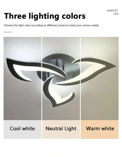 SLV Modern Led Ceiling Light With Creative Petal Design For Decorating Living Rooms Bedrooms Entrances Corridors Balconies Lighting