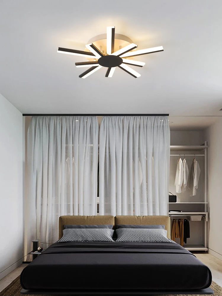 Lucide LED Ceiling Light Living Room Flower Shape Chandelier Dining Room Bedroom Ceiling Pendant Light Nordic Design Home Decoration