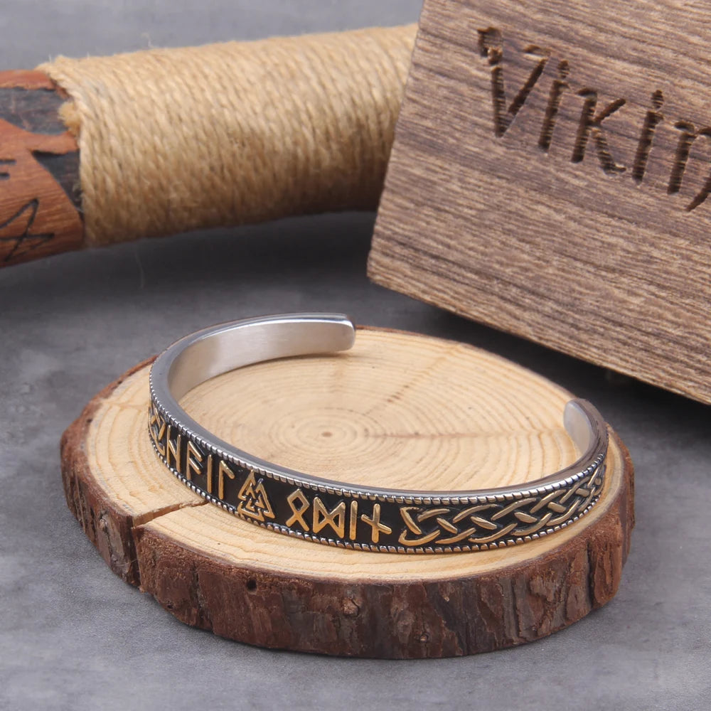 Blackcraft Cult Never Fade Rock Viking Wolf Bracelet Men's handmade cord Wolf Bead Punk Bracelets Biker Jewelry Wolf Black Gothic Ring