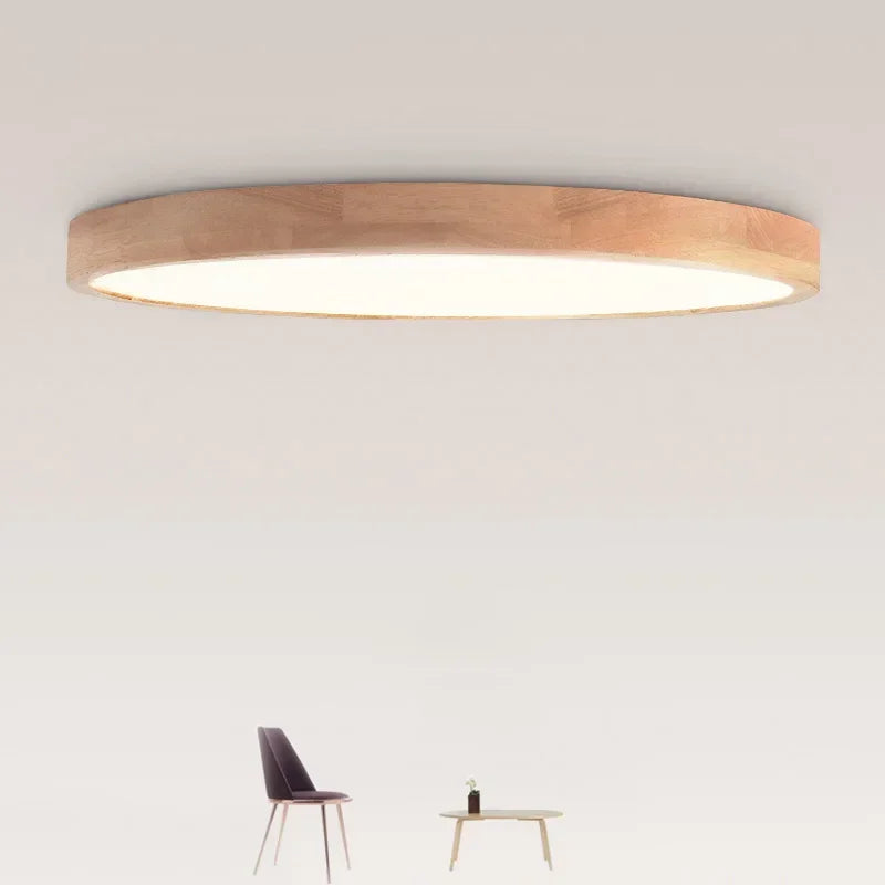 Endon Led Wooden Ceiling Lamps Living Room Bedroom Entrance Ceiling Lighting Room Decor Round High 7Cm Modern Ceiling Light Fixture
