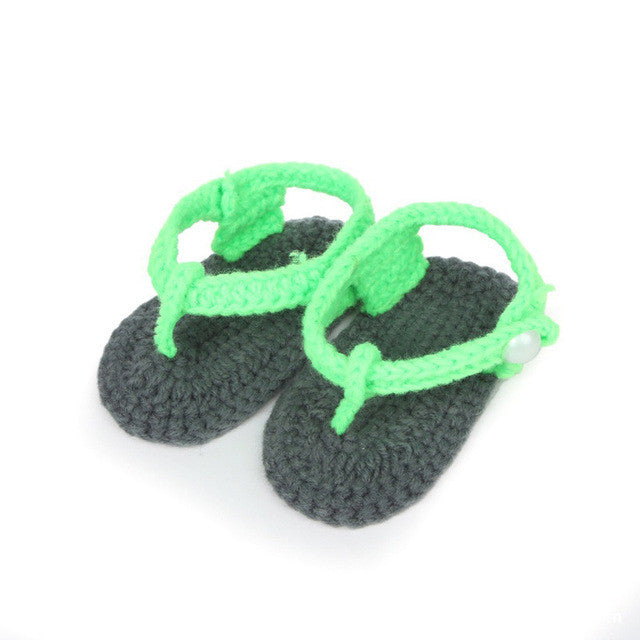 Faux Handmade Knit Baby Sandal