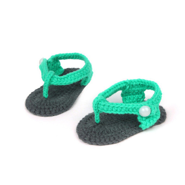 Faux Handmade Knit Baby Sandal