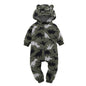 Hooded Camouflage Romper Jumpsuit