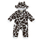 Faux Hooded Baby Romper