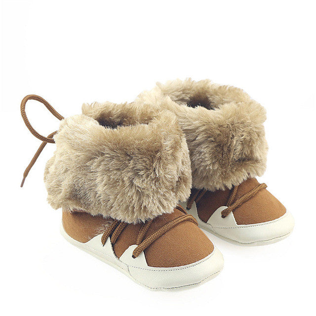 Faux Fur Lace Boots Crib Booty