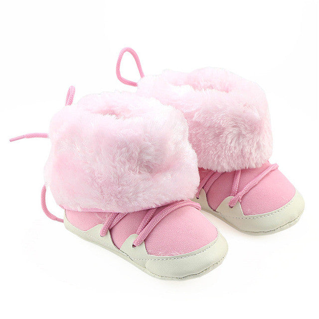 Faux Fur Lace Boots Crib Booty