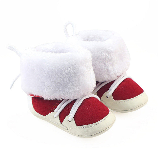 Faux Fur Lace Boots Crib Booty