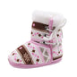 Faux fur Baby Soft Soled Crib Shoes