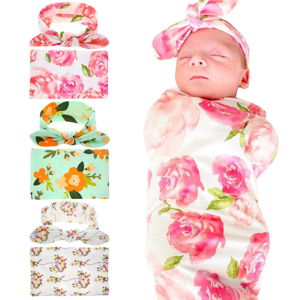 Floral Baby Swaddle Blankets