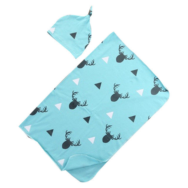 Chammir 2pcs/set Baby Blankets with Hat