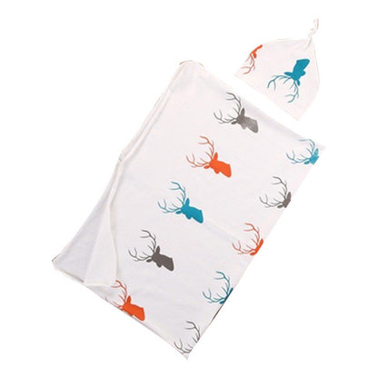 Chammir 2pcs/set Baby Blankets with Hat