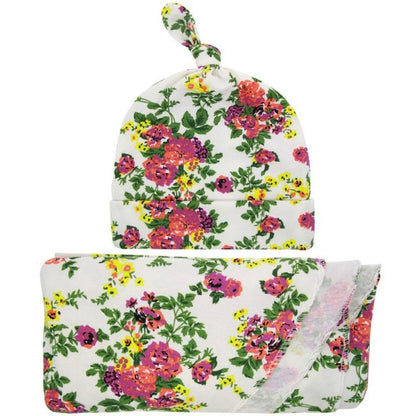 2018 Floral Blankets & Swaddle With Hat Photography props
