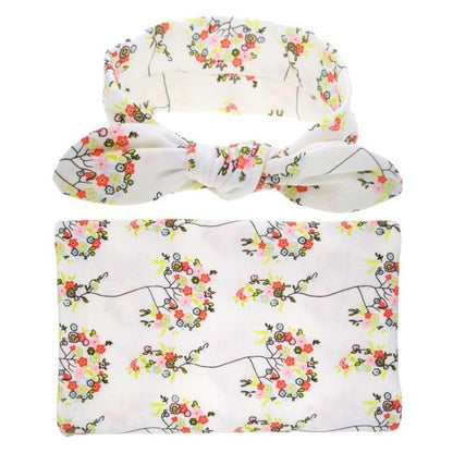 Chamsend Baby Swaddle & headwrap