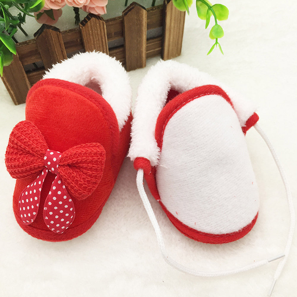 Alba Baby Soft Sole Bowknot Shoes